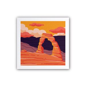 Arches national park Leah Jay illustration print